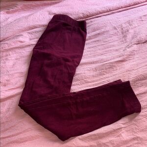 Burgundy Leggings